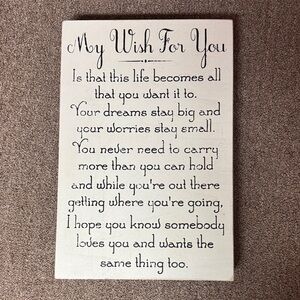 Inspirational Wall Art Decor - Cream